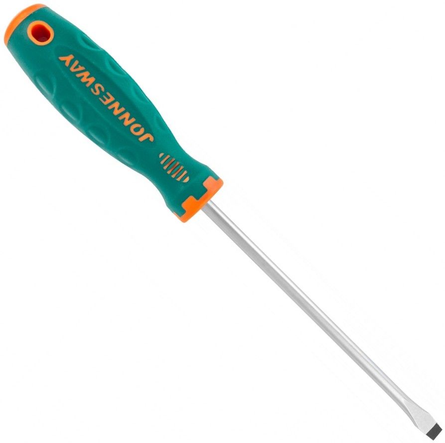 Отвёртка шлицевая SL8.0х175 мм Jonnesway ANTI-SLIP GRIP D71S8175 - фото